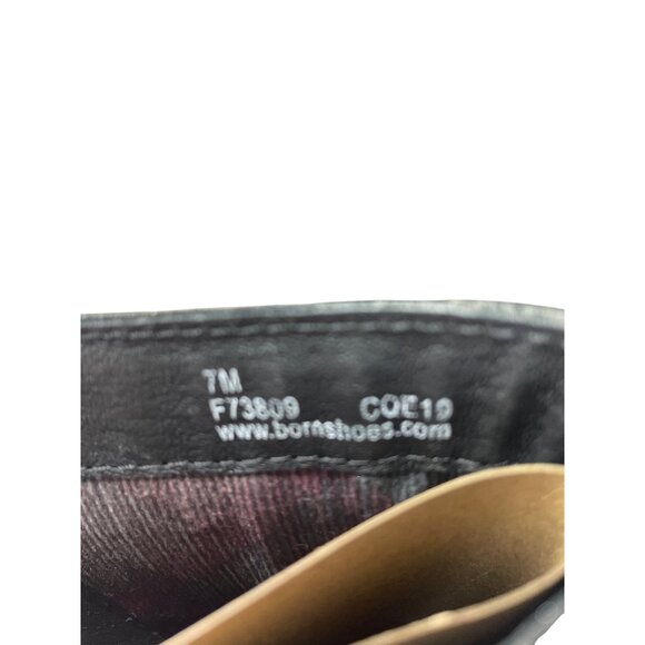 Born Womens Black Leather Suede Knee High Boots Size 7M SKU 9028 - Picture 6 of 15